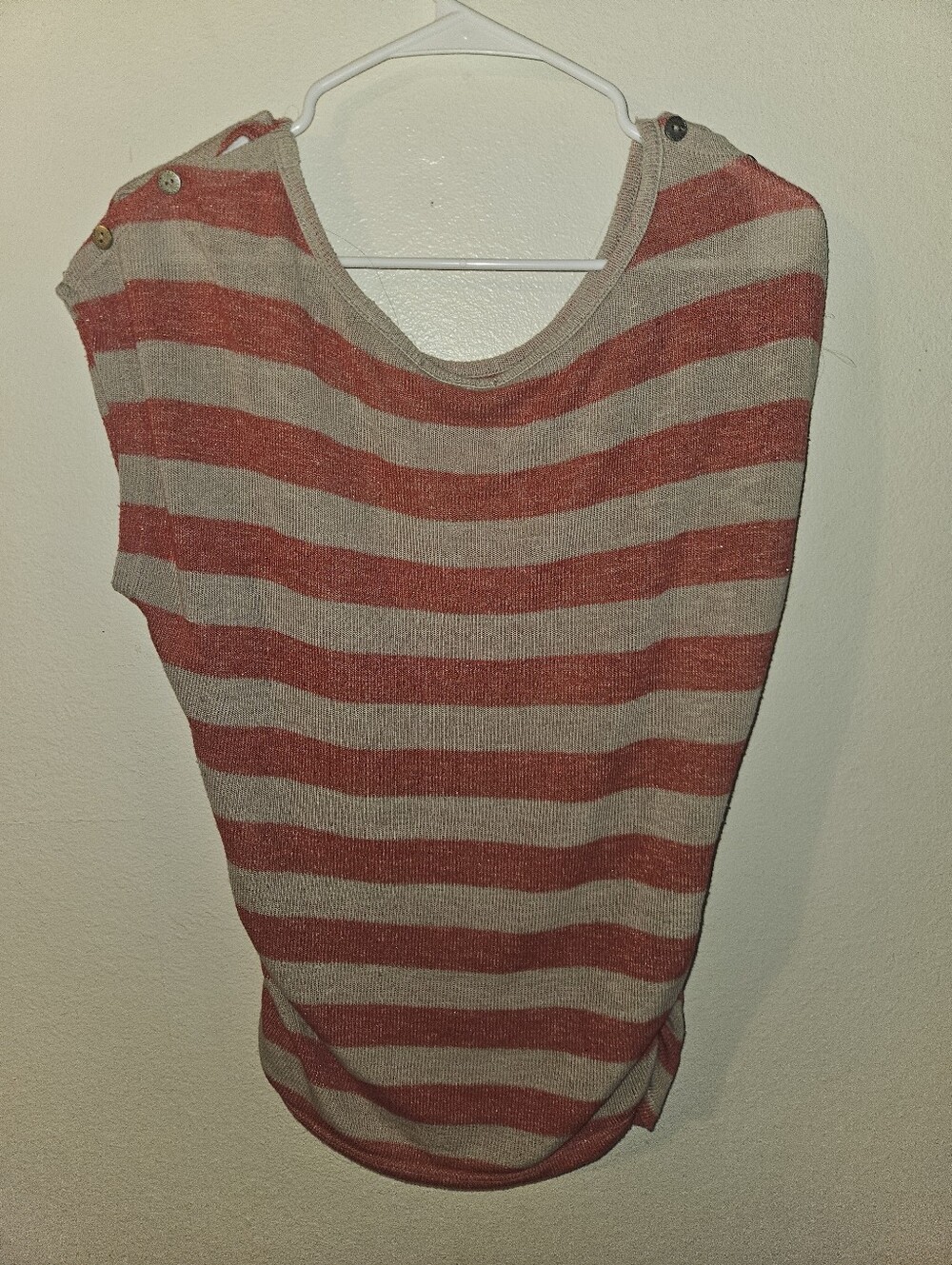Chris & Carol Womans Striped Top Size M